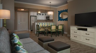 Villa kitchen and dining area at Marriott's OceanWatch